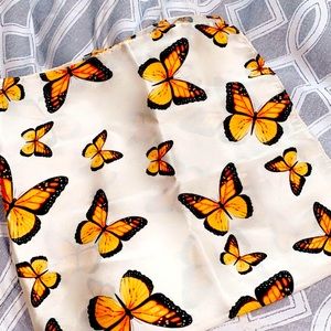 Butterfly Silk bandanna/head scarf